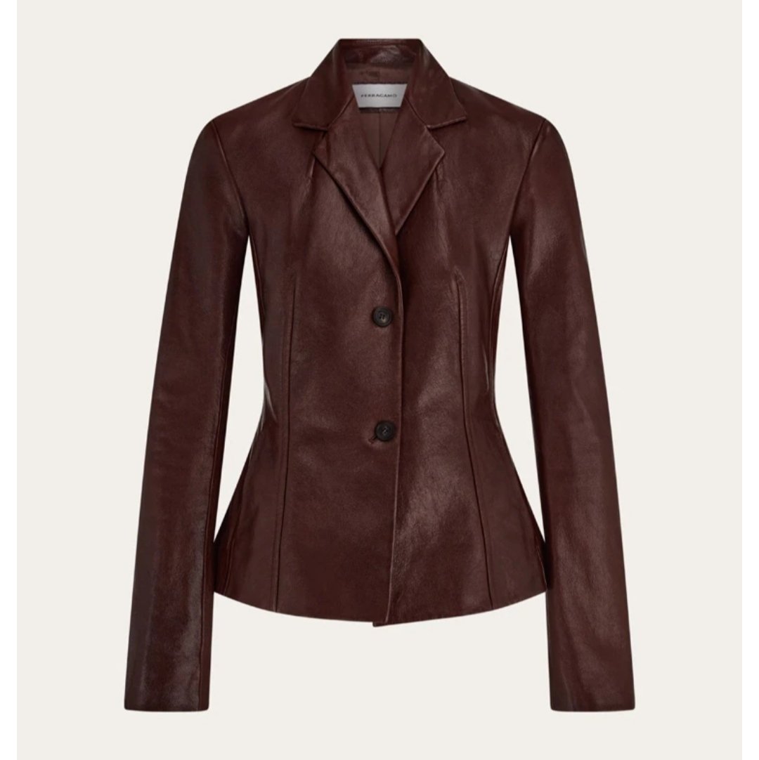 🤎 Blazer de Piel Genuina Café 🤎 - ShantApp